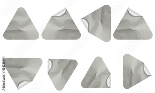 Blank Glued Paper Sticker Tag Label Texture