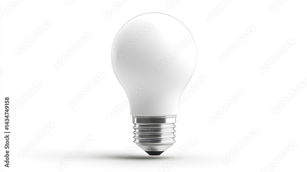 A white lightbulb A white lightbulb