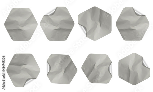 Blank Glued Paper Sticker Tag Label Texture