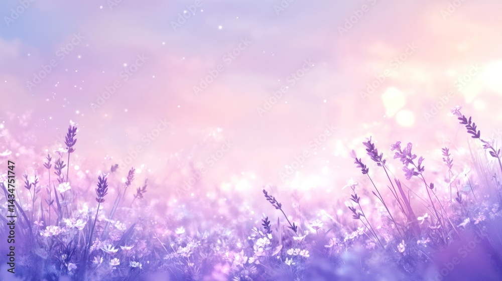 Naklejka premium Enchanting Lavender Field