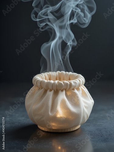 Squeezable Smoky Glass Fabric Folding Pot