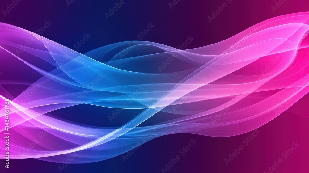 Naklejka premium Abstract flowing lines of vibrant colors