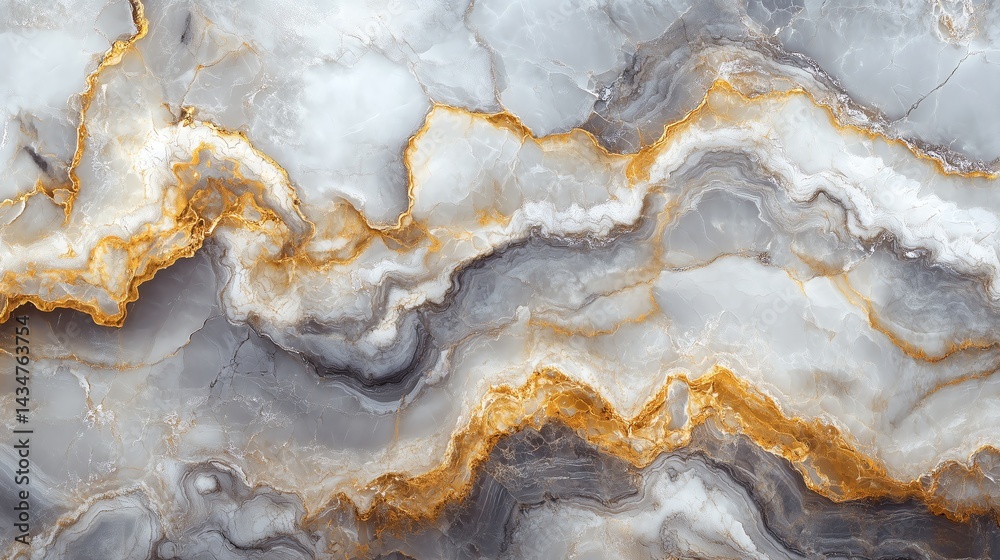 Fototapeta premium White Marble Texture with Delicate Veins - Luxury Stone Background for Elegant Designs