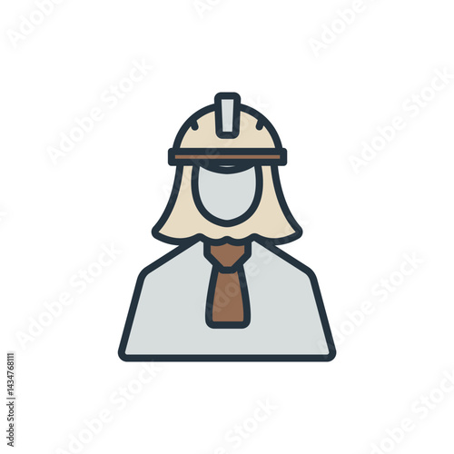 site manager icons isolated on White Background. Flat style design