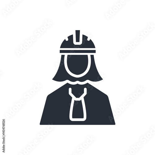 site manager icons isolated on White Background. Flat style design