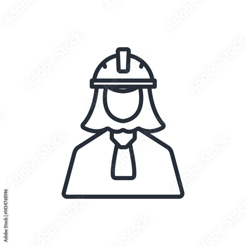 site manager icons isolated on White Background. Flat style design