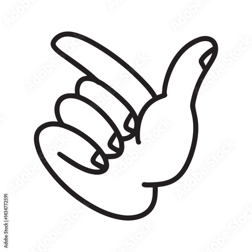 Set of hand drawn hand gestures. Human hands clapping ovation. on doodle style, vector illustration