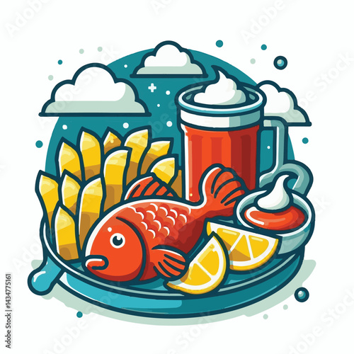 meal, fish, chips, food, lunch, cuisine, fried, dinner, english, crispy, british, fresh, unhealthy, cod, traditional, background, seafood, dish, fillet, lemon, batter, delicious, takeaway, fish and ch