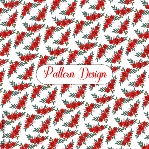Wallpaper Mural Modern minimalist creative beautiful sweet flower pattern design. Torontodigital.ca