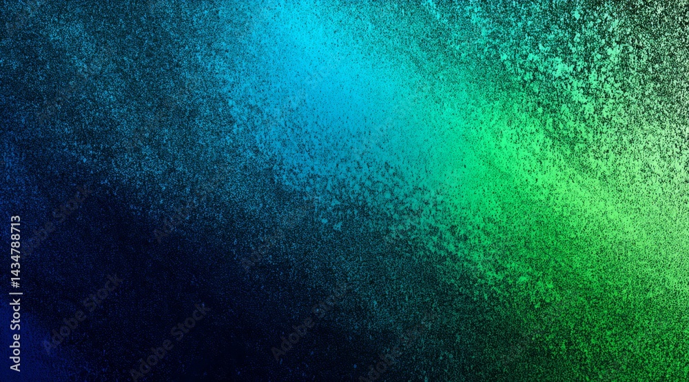Fototapeta premium Abstract Blue Green Gradient Background Texture with Shimmering Sparkle Effect
