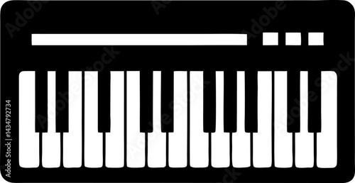 piano keys vector illustration