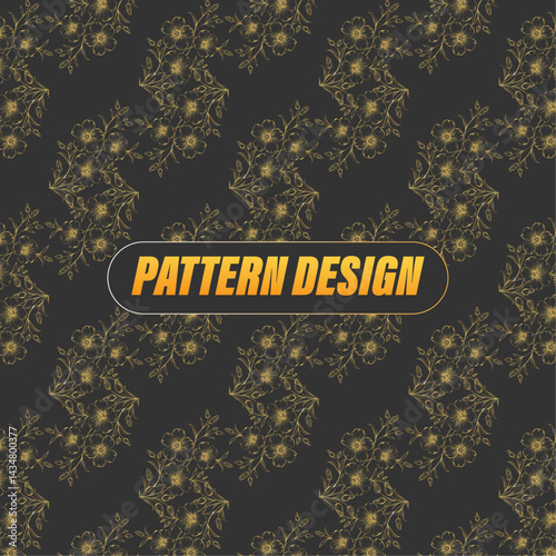Wallpaper Mural Modern creative minimalist beautiful flower pattern design. Torontodigital.ca