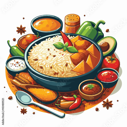 dinner, spicy, chicken, cuisine, dish, indian, lunch, food, asian, rice, restaurant, meat, meal, biryani, basmati, background, india, arabic, delicious, cooking, cooked, pakistani, homemade, healthy, 