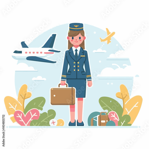 flight, airplane, travel, plane, aircraft, female, woman, uniform, transportation, passenger, airline, air, airport, service, attendant, cabin, stewardess, aviation, people, air hostess, person, trip,