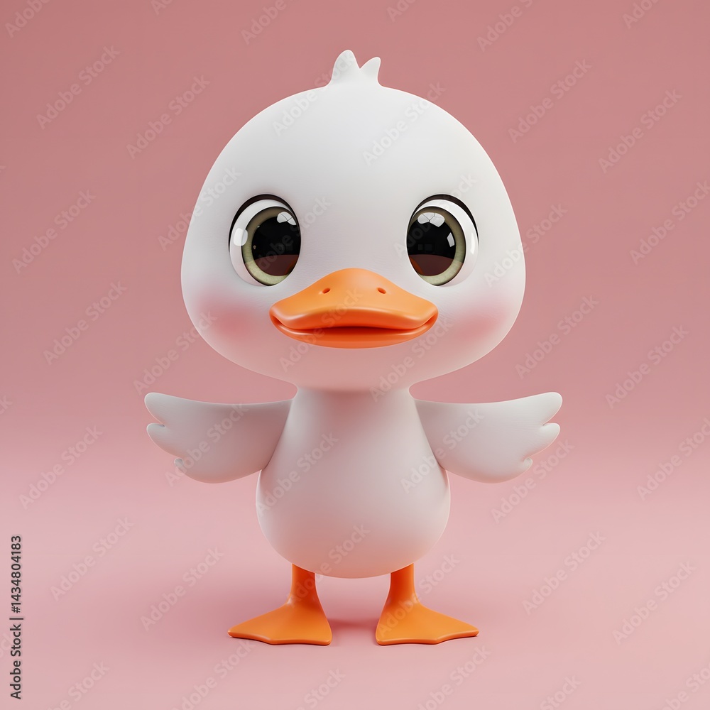 3D Cute Toy Duck