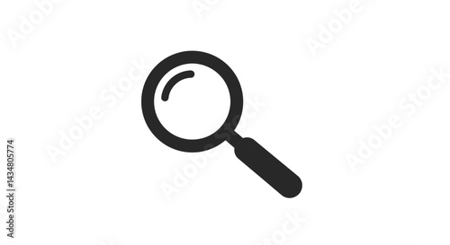 Wallpaper Mural Magnifying glass icon for search and exploration a simple and minimalist design element for websites and graphic design projects Torontodigital.ca
