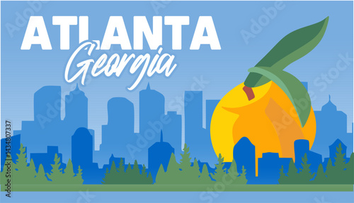 beautiful city view in atlanta georgia