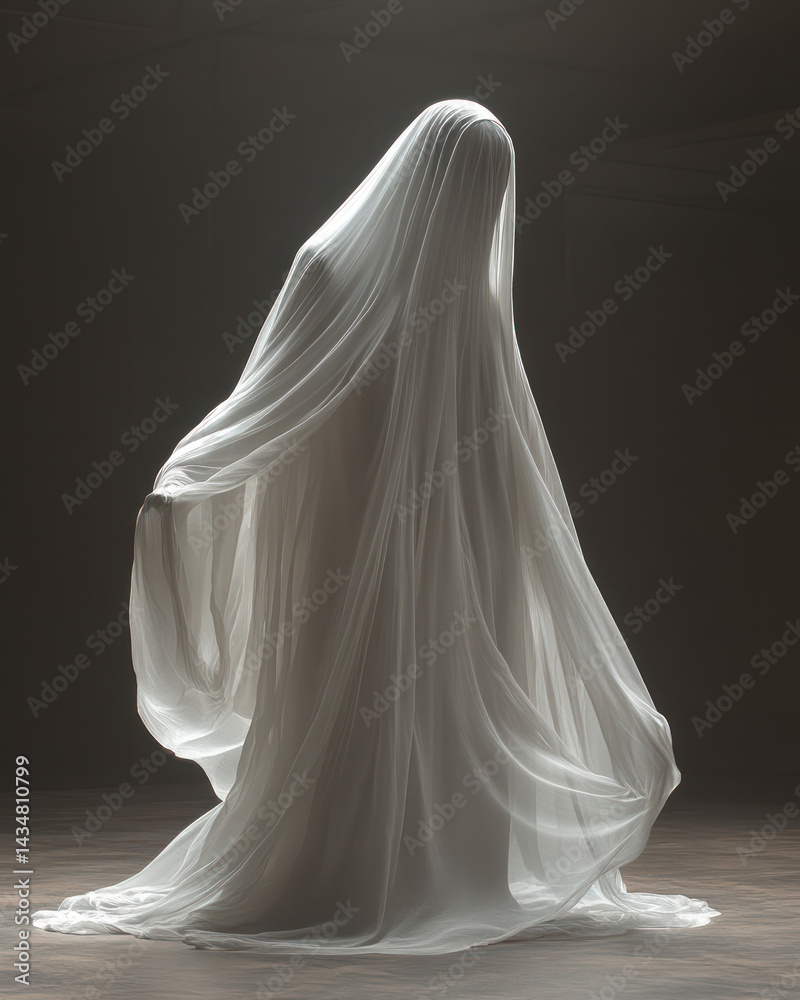 Mysterious Figure in White Cloth Mysterious Figure in White Cloth