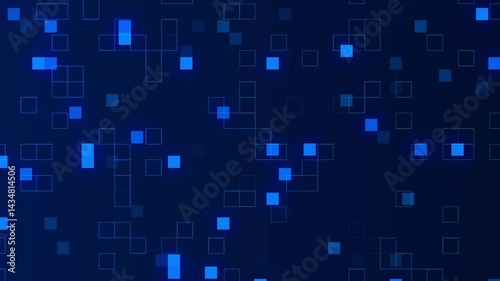 Digital Pixel Pattern. Abstract Geometric Background.