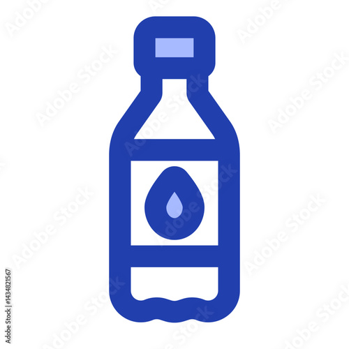 water bottle blue icon