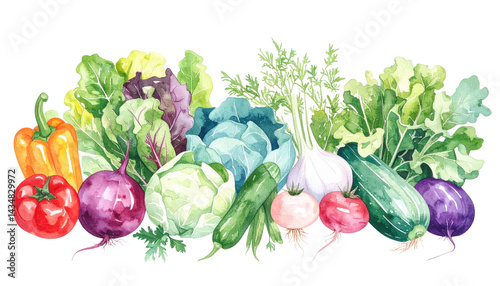 背景透過野菜