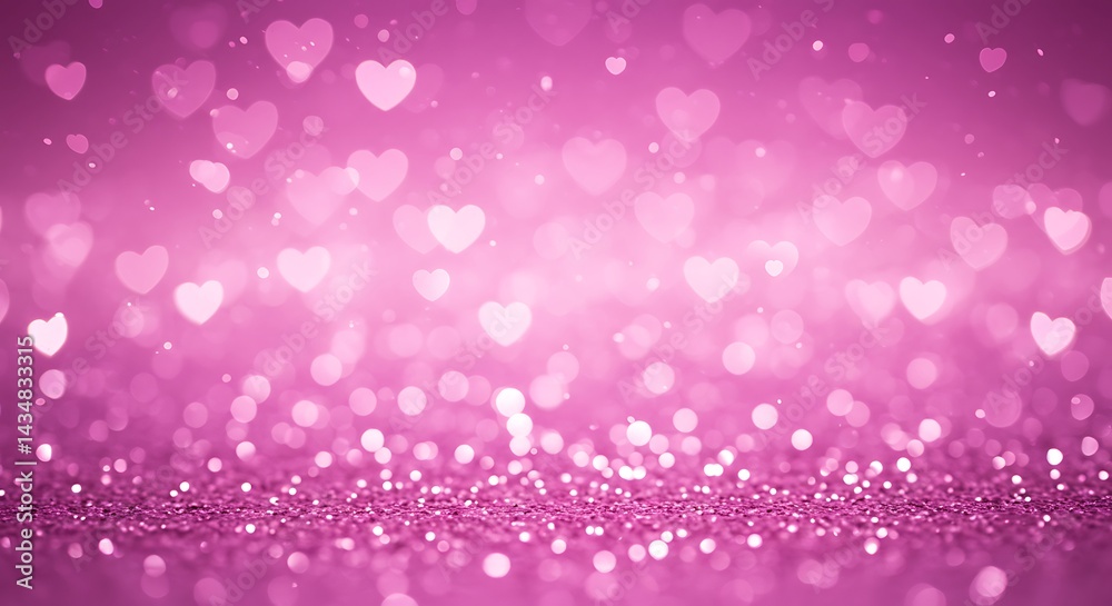 Pink Stardust Hearts AI Generated Pink Stardust Hearts AI Generated
