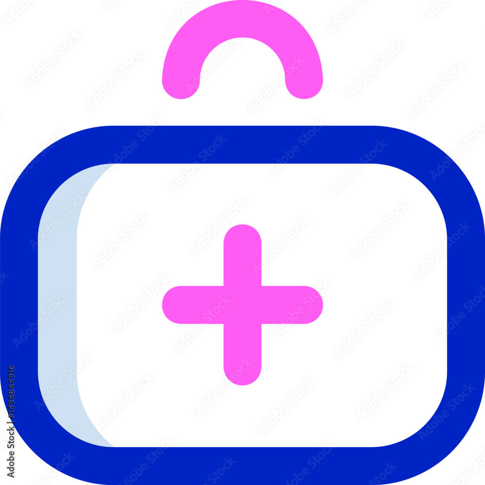 Fototapeta premium first aid kit illustration on a white background 