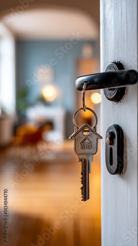 Key to a new home, interior view