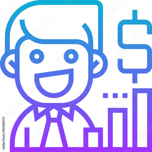 founder illustration on a white background    