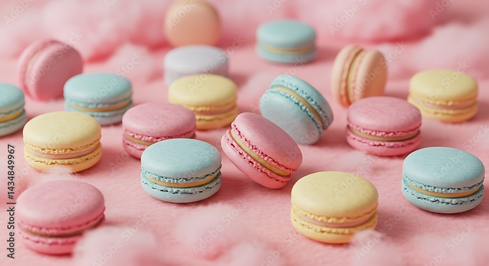 Fototapeta premium Pastel Dreams in Bloom AI Generated