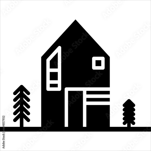 home  glyph icon vector illustration isolated on white background