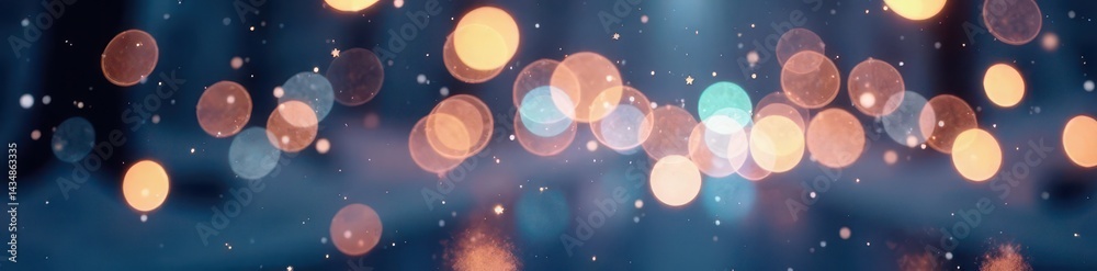 Naklejka premium Abstract silver and white bokeh, blurred festive lights , bokeh, luxurious, out of focus