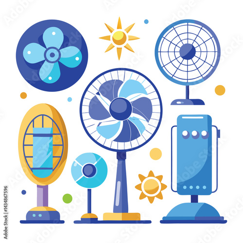 air conditioner vector