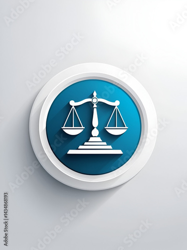 Unique design icon of judge panel