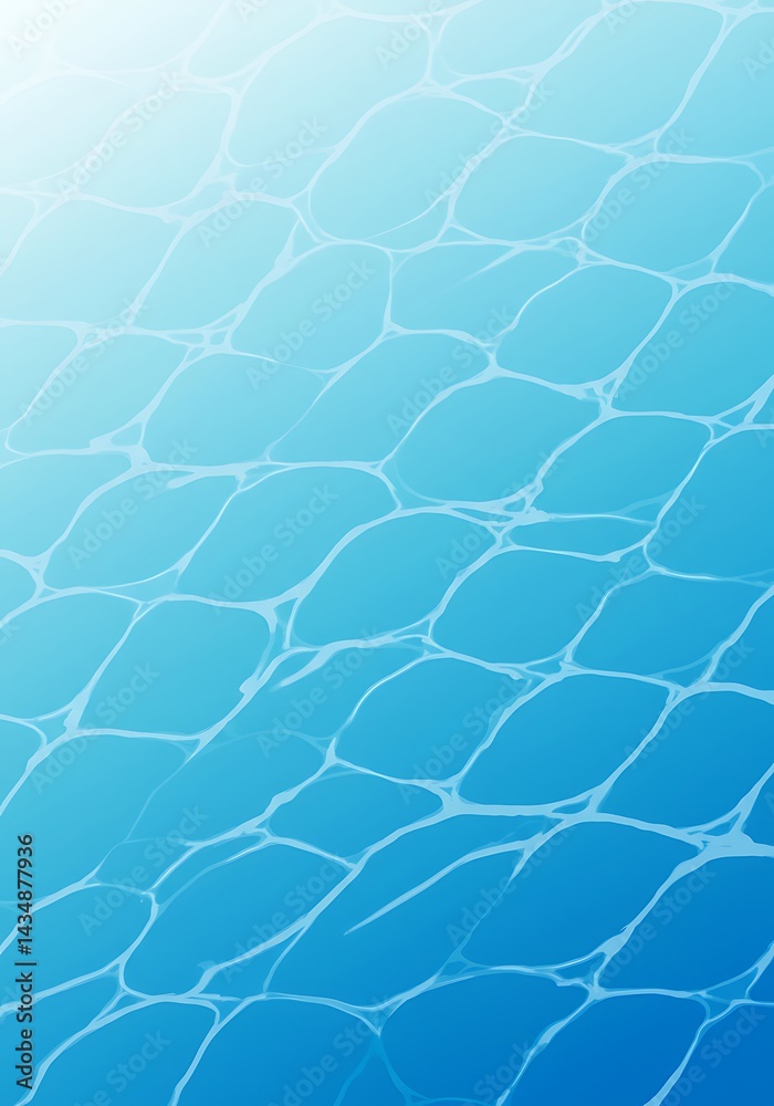 Obraz premium Submerged Serenity: A Digital Water Study AI Generated