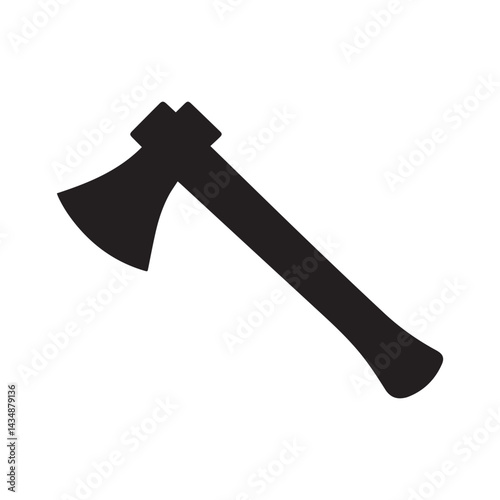 Axes Silhouette icon on white background