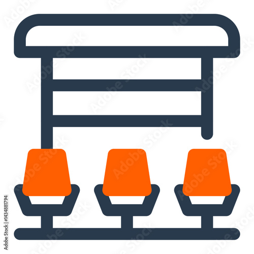 Sideline Bench with Covered Seating Area