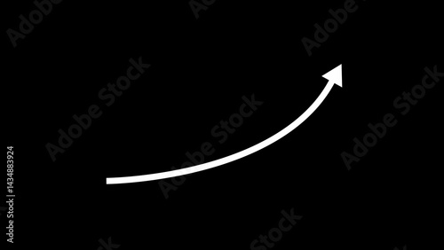 business increase arrow icon illustration concept