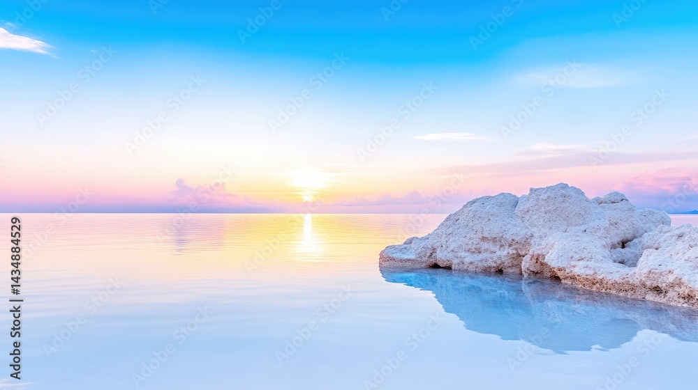 Fototapeta premium Serene Sunrise Over Calm Water
