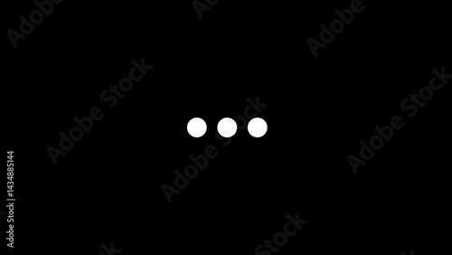 Simple dot loading icon animation