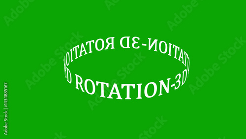 Kinetic Typography Modern Rotating Tube Text animation.3d rotation text