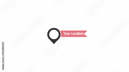 Location icon sign isolated on white background. Location pin on map.