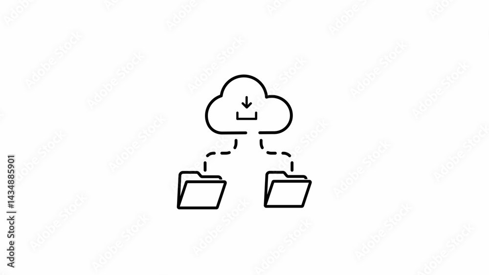 data recovery solid icon. Cloud Route glyph style. Cloud computing symbol. Cloud folder vector illustration isolated on white background data recovery solid icon. Cloud Route glyph style. Cloud computing symbol. Cloud folder vector illustration isolated on white background