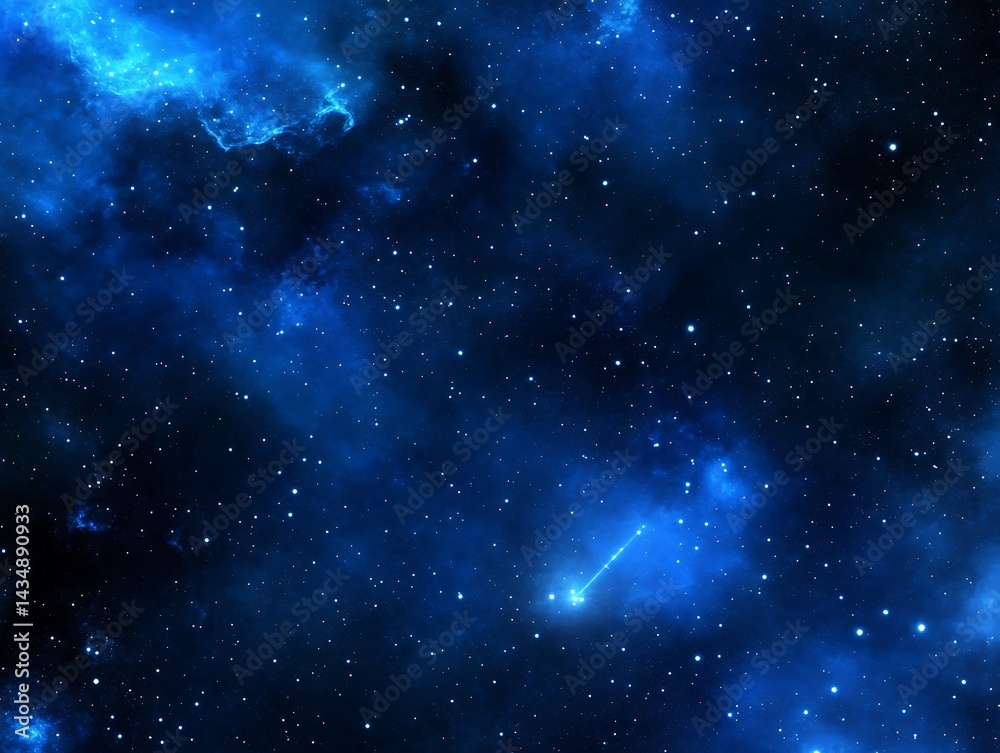 Fototapeta premium Deep space with constellations and nebula, cosmic wonderment concept