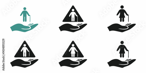 Yellow plastic shopping basket minimal icon vector illustration