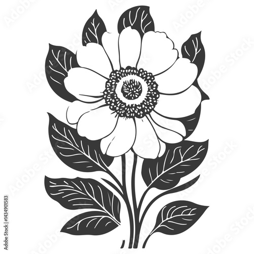 Elegant Floral Illustration: A Study in Simplicity and Graceful Design