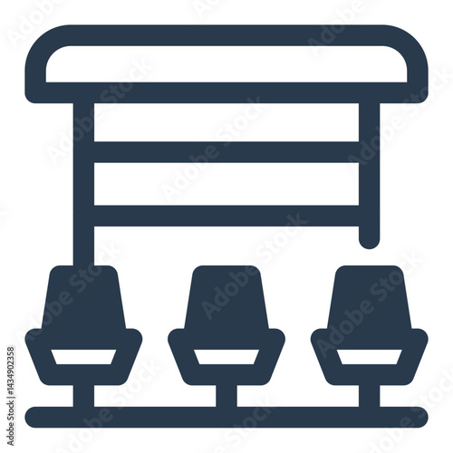 Sideline Bench with Covered Seating Area