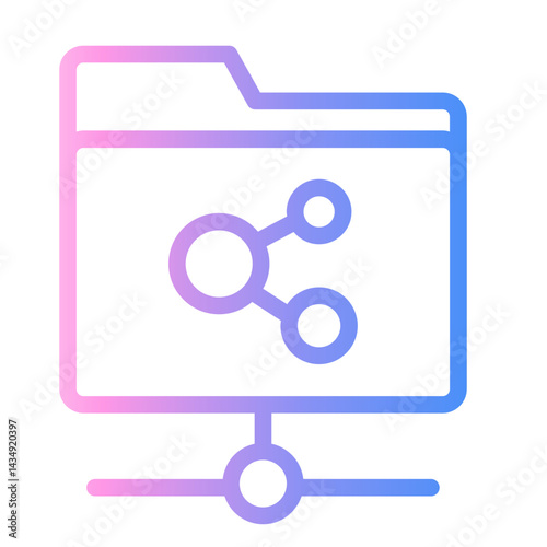 file Line Gradient Icon