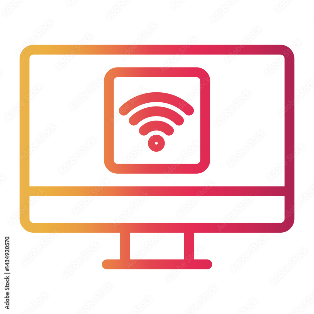 wifi Line Gradient Icon wifi Line Gradient Icon