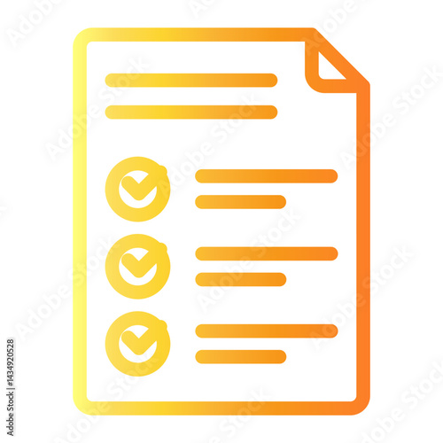 task Line Gradient Icon